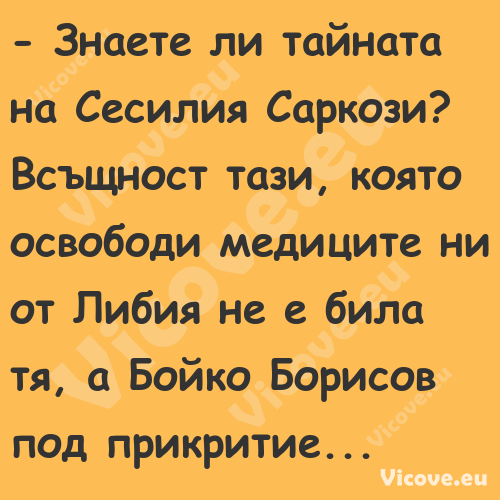  Знаете ли тайната на Сесилия ...