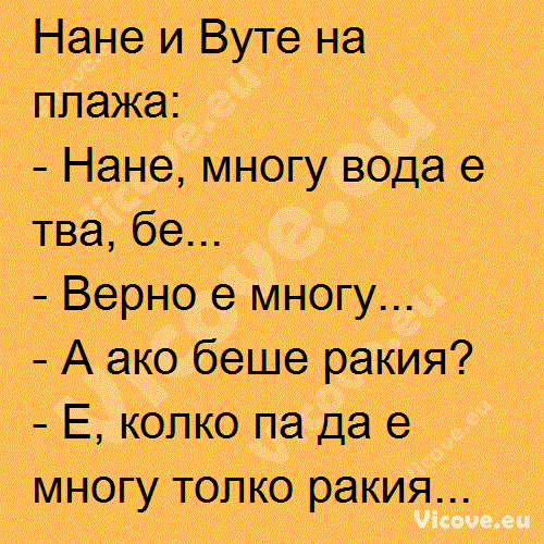 Нане и Вуте на плажа