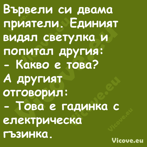 Вървели си двама приятели. Един...