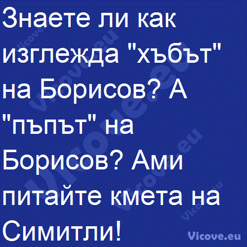 Знаете ли как изглежда "хъбът" на Борисов?