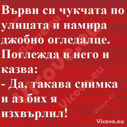 Върви си чукчата по улицата