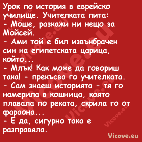 Урок по история в еврейско учил...