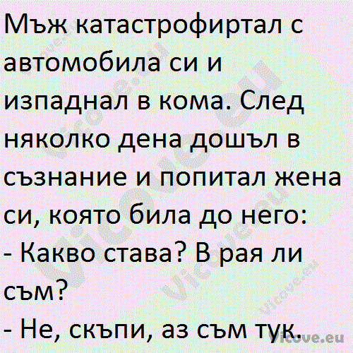 Мъж катастрофиртал