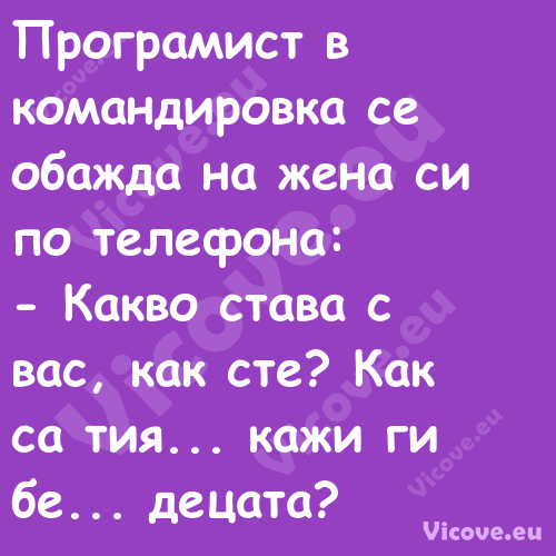 Програмист в командировка се об...