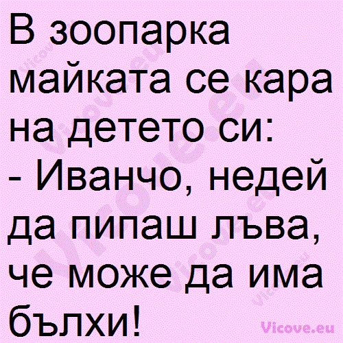 В зоопарка майката се кара на детето си