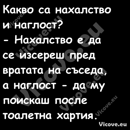 Какво са нахалство и наглост?...