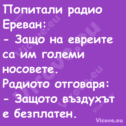 Попитали радио Ереван: Защ...