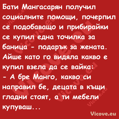 Бати Мангасарян получил социалн...