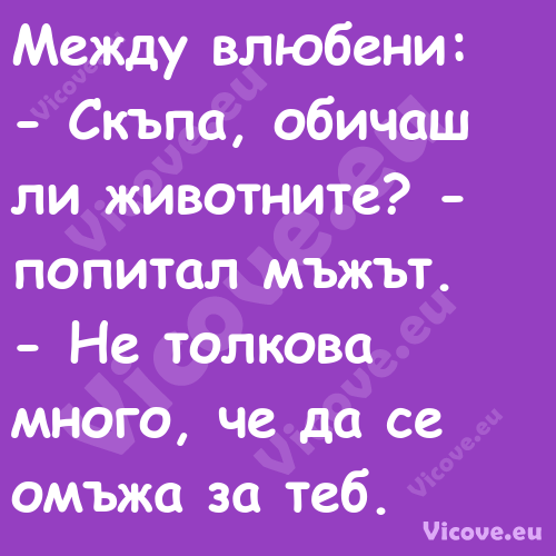 Между влюбени: Скъпа, обич...