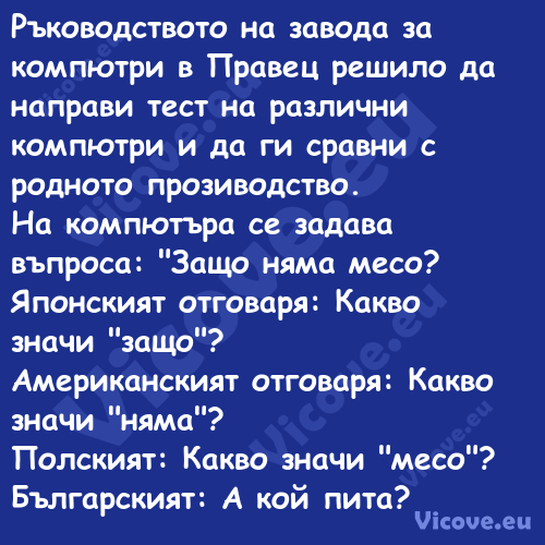 Ръководството на завода за комп...