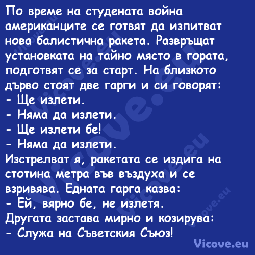 По време на студената война аме...