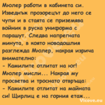 Мюлер работи в кабинета си. Изв...