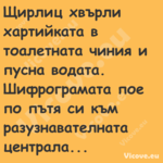 Щирлиц хвърли хартийката в тоал...