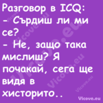 Разговор в ICQ: Сърдиш ли...