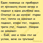 Един пияница се прибирал от кръ...