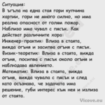 Ситуация:В ъгъла на една ст...