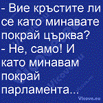 Вие кръстите ли се като минавате покрай църква?