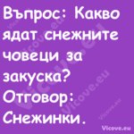 Въпрос: Какво ядат снежните чов...