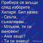 Прибира се вкъщи след изборите Хилари